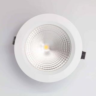 Spot fix LED incastrat Kelektron Led Down Light Essential, 21W, alb, rotund, IP44