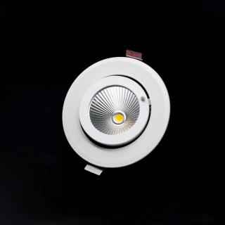 Spot mobil LED incastrat Kelektron Periscope, 10W, alb, rotund, IP20