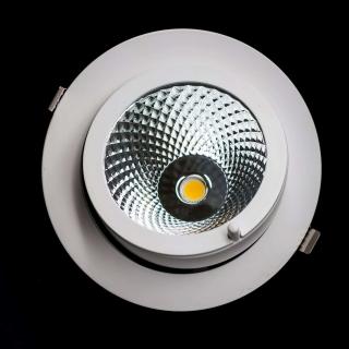 Spot mobil LED incastrat Kelektron Periscope, 40W, alb, rotund, IP20