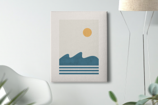 Tablou Canvas Minimal Sea Sun