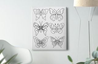 Tablou Pictura Canvas Butterfly Species 1 dimensiune 50x50cm