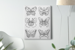 Tablou Pictura Canvas Butterfly Species 2 dimensiune 50x50cm