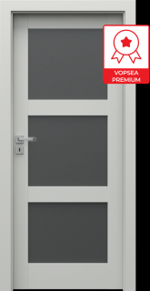 Usa cu toc reglabil HDF PORTA GRANDE - Model B3 cu sticla mata