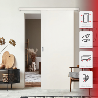 Usa glisanta plina din HDF aplicata pe perete - Colectia Basic - Model simplu
