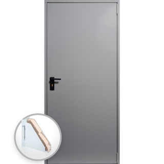 Usa metalica blat 40 mm din otel multifunctionala pentru boxa   magazie - RAL 7035 Gri Deschis - Deschidere Reversibila