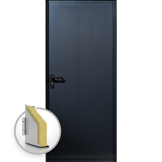 Usa metalica blat 60 mm intrare secundara - Gri Antracit RAL 7016 - Usa multifunctionala