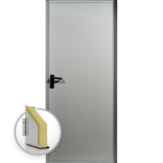 Usa metalica blat 60 mm intrare secundara - Gri RAL 7035 - Usa multifunctionala