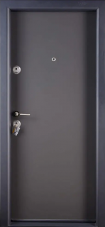 Usa metalica intrare apartament placata cu MDF Gri Antracit - Mega EKO P+ 9000