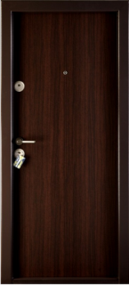 Usa metalica intrare apartament placata cu MDF Wenge - Mega EKO P+ 9000