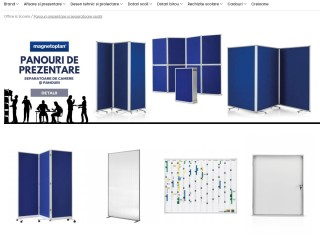 Panouri prezentare si separatoare spatii pentru Institutii, Scoli, Birouri