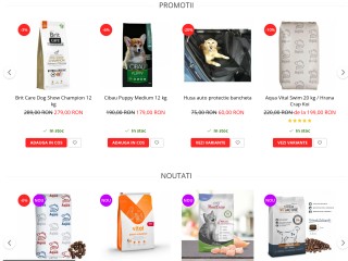 Pet Shop Online | Hrana si accesorii pentru caini, pisici, pesti, rozatoare, porumbei | Livrare Grat