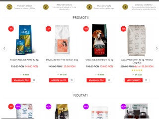 Pet Shop Online | Hrana si accesorii pentru caini, pisici, pesti, rozatoare, porumbei | Livrare Grat