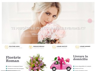 Florarie online Roman - buchete,aranjamente florale,coroane