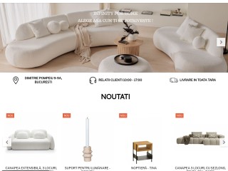 Mobilier, decoratiuni interioare si textile - Infinity for Home