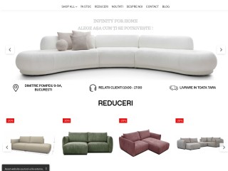 Mobilier, decoratiuni interioare si textile - Infinity for Home