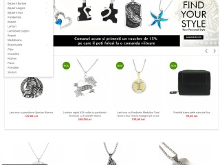 Bijuterii inox, argint, accesorii din piele - magazin online