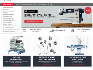 Utilaje industriale pentru cusut, brodat, croi si finisaj din import direct la cele mai bune preturi