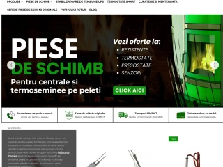 Produse si componente centrale peletii, lemn, gaze si electrice.